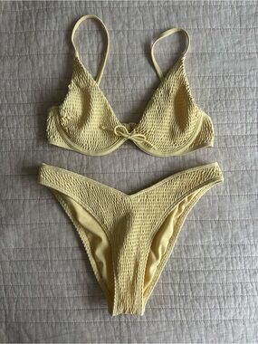 Yellow Hollister Bikini Set